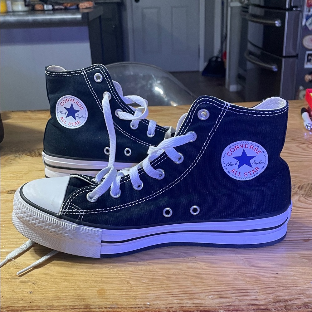 Converse Black and White High-Tops